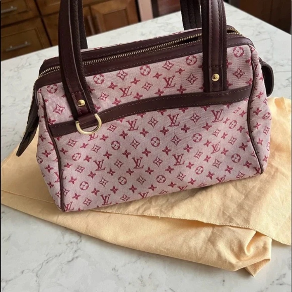 Authentic Louis Vuitton Josephine PM Monogram Mini Lin handbag - Picture 4 of 11